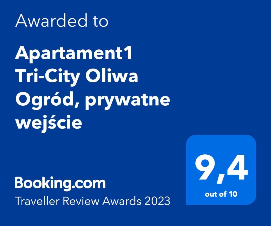 Apartament1 Tri-City Oliwa Ogrod, Prywatne Wejscie Гданьск Экстерьер фото